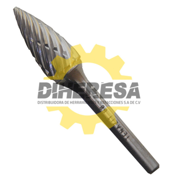 Austromex 88 LIMA ROTATIVA DE CARBURO PARA DESBASTE DE ACERO INOXIDABLE.