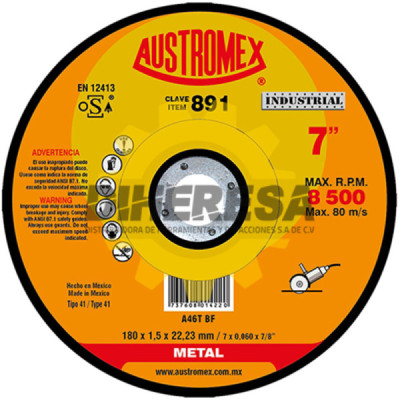 Austromex 891 Disco para...