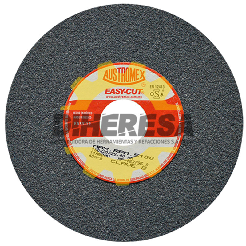 Austromex 8 Rueda abrasiva vitrificada para esmerilado de acero Easy-cut Austromex 8 Rueda abrasiva vitrificada para esmerilado de acero Easy-cut
