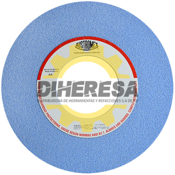 Austromex 904 Rueda azul vitrificada para rectificado de acero