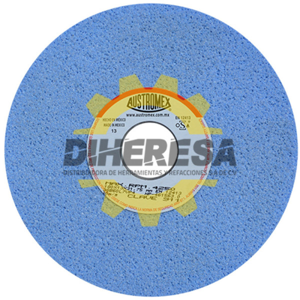 Austromex 911 Rueda azul vitrificada para rectificado de acero