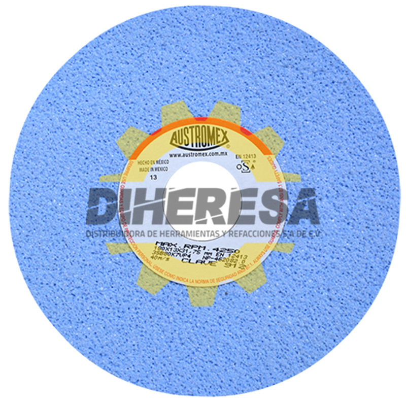 Austromex 912 Rueda azul vitrificada para rectificado de acero Austromex 912 Rueda azul vitrificada para rectificado de acero