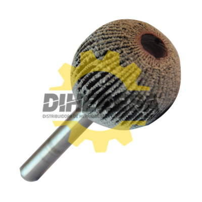 Austromex 947 Rueda flap esférica con vástago grano 80