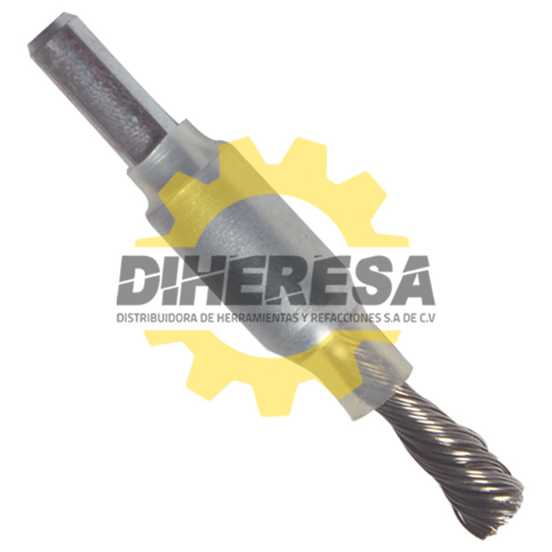 Austromex 982 Cepillo de Alambre inoxidable unitrenza con vástago