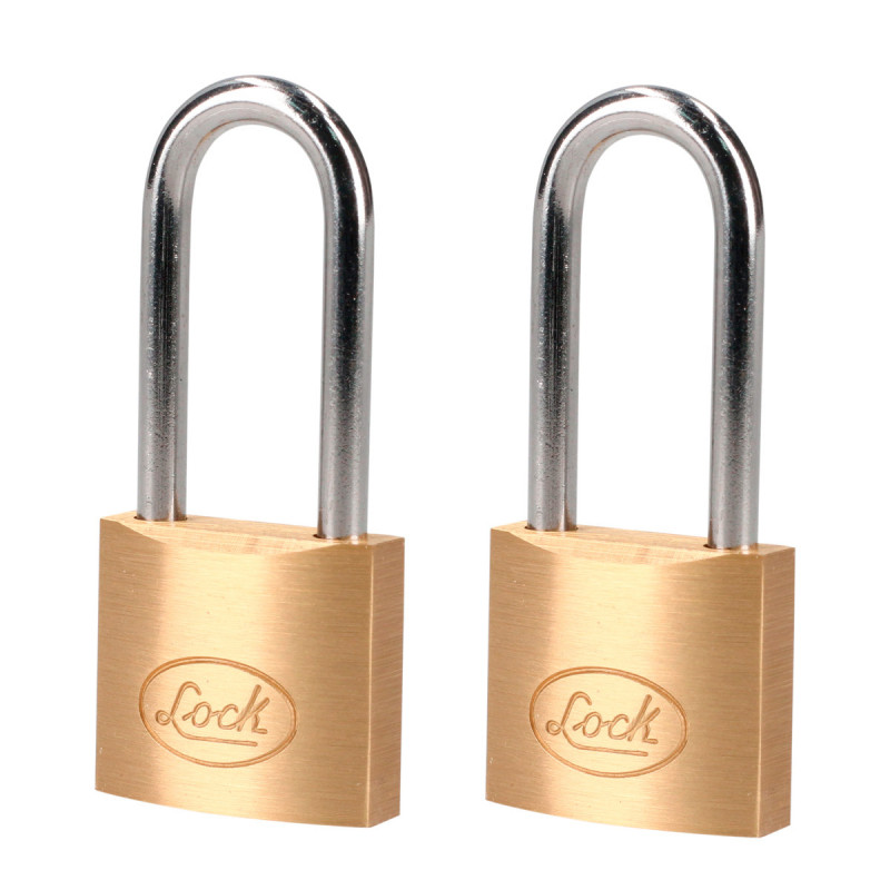 L20L25EB LOCK Candado de latón largo llave estándar 2 piezas 25mm Lock | DIHERESA L20L25EB LOCK Candado de latón largo llave estándar 2 piezas 25mm Lock | DIHERESA