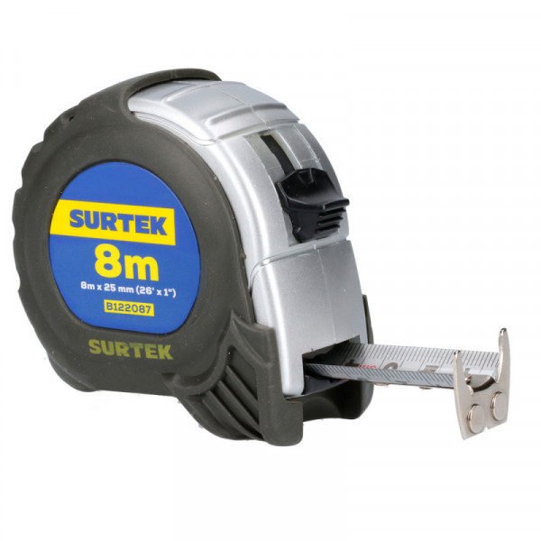 B122087 SURTEK Flexómetro anti-impacto silver 8m x 1" Surtek | DIHERESA