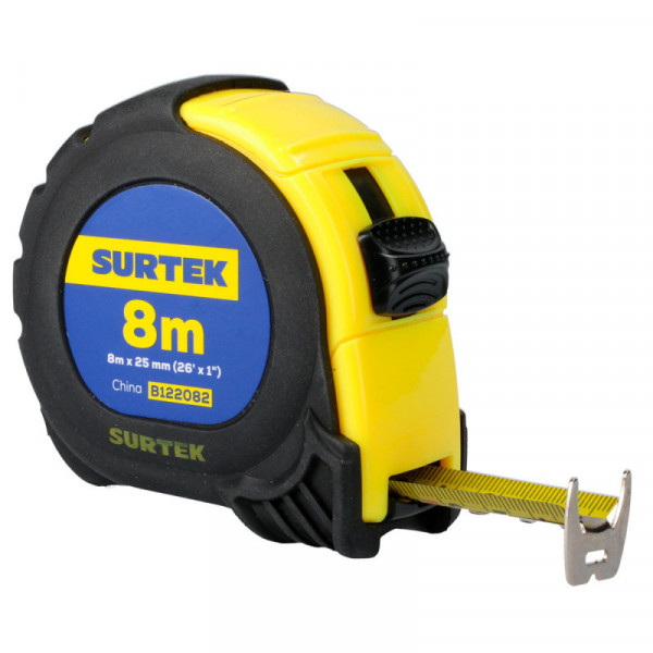 B122082 SURTEK Flexómetro anti-impacto 8m x 1" Surtek | DIHERESA