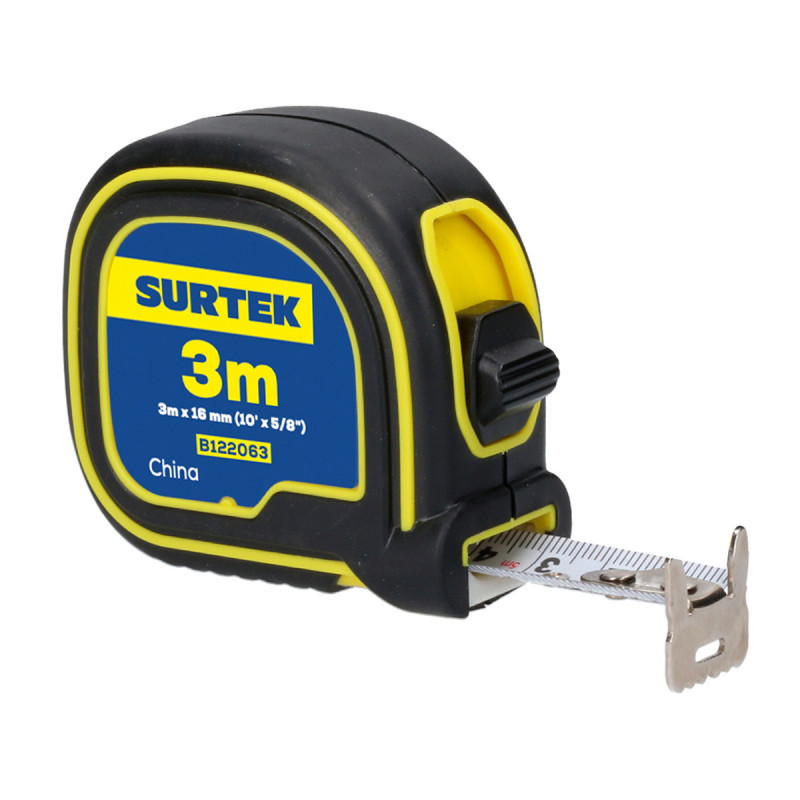 B122063 SURTEK Flexómetro soft grip 3m x 5/8" Surtek | DIHERESA B122063 SURTEK Flexómetro soft grip 3m x 5/8" Surtek | DIHERESA