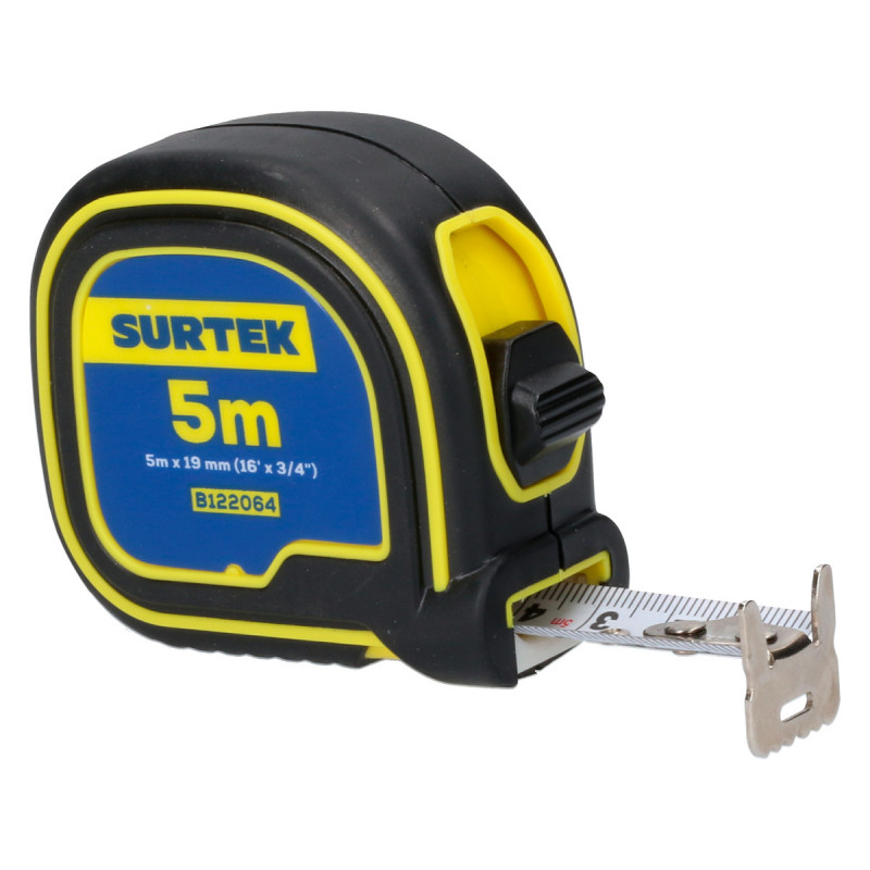 B122064 SURTEK Flexómetro soft grip 5m x 3/4" Surtek | DIHERESA B122064 SURTEK Flexómetro soft grip 5m x 3/4" Surtek | DIHERESA