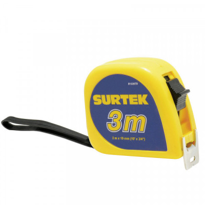 B122070 SURTEK Flexómetro de invencible 3m x 3/4 Surtek | DIHERESA