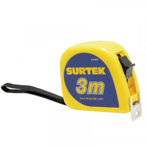 B122070 SURTEK Flexómetro de invencible 3m x 3/4 Surtek | DIHERESA