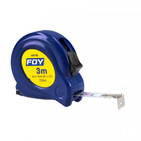 142120 SURTEK Flexómetro 3m x 1/2" azul SURTEK | DIHERESA