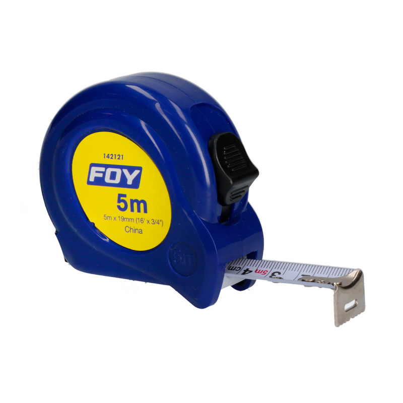 142121 FOY Flexómetro 5m x 3/4" azul Foy | DIHERESA 142121 FOY Flexómetro 5m x 3/4" azul Foy | DIHERESA