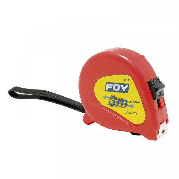 142125 SURTEK Flexómetro 3m x 1/2" rojo SURTEK | DIHERESA