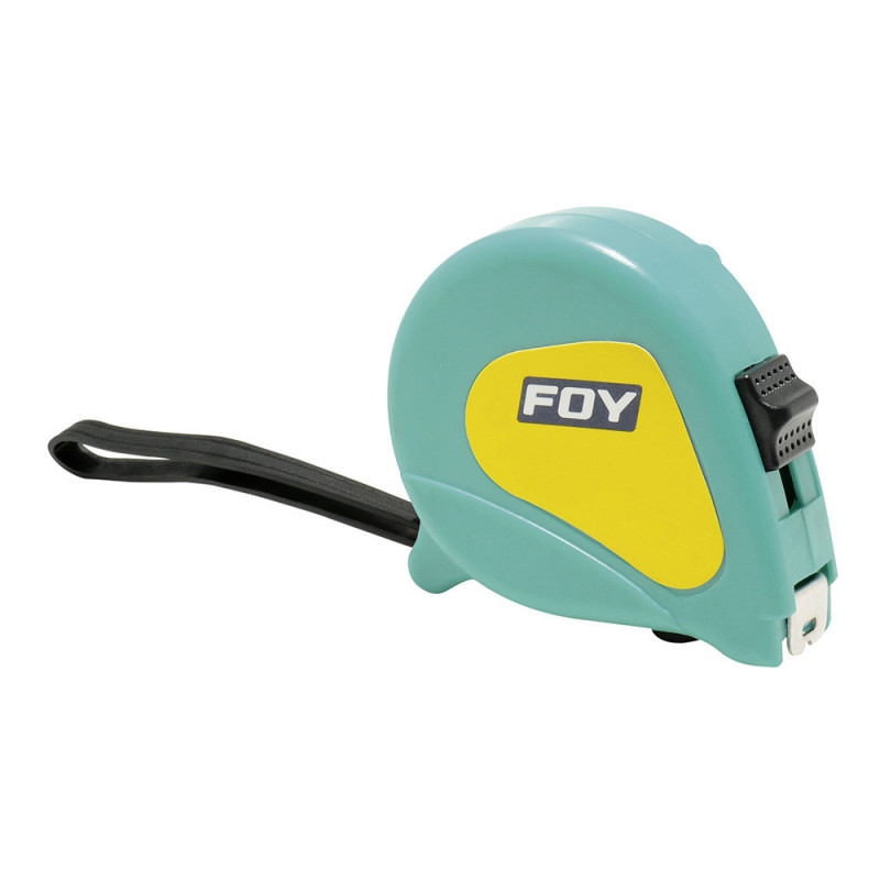 142128 FOY Flexómetro 5m x 3/4" turquesa Foy | DIHERESA