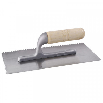 123184 SURTEK Llana profesional con mango de madera 11x5" 6 remaches dentada Surtek | DIHERESA