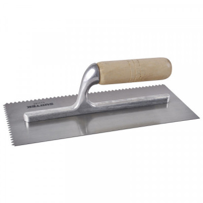 123181 SURTEK Llana profesional con mango de madera 11x5" 10 remaches dentada Surtek | DIHERESA