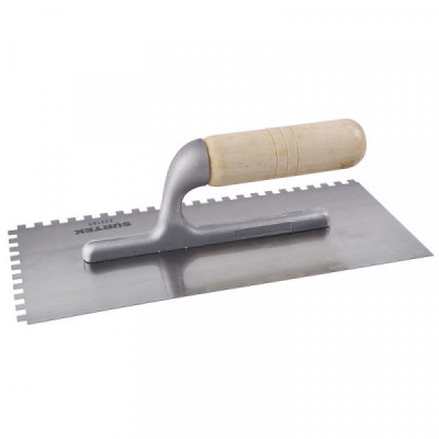 123185 SURTEK Llana profesional con mango de madera 11x5" 6 remaches cuadrada Surtek | DIHERESA