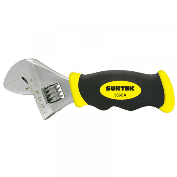 506CA SURTEK Llave corta ajustable 6" con grip Surtek | DIHERESA