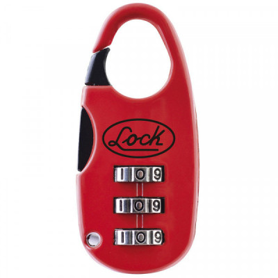 L21M20PT LOCK Candado de combinación digital maletero 20 mm rojo
