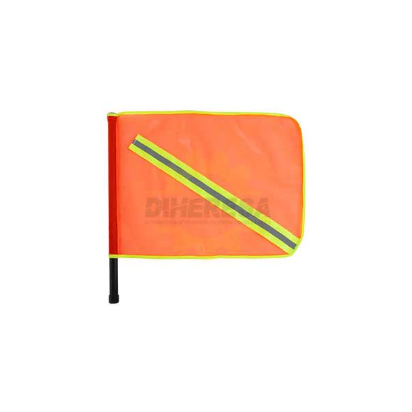 BL3102 BANDEROLA D MALLA NARANJA CON REFLEJANTE DOGOTULS | DIHERESA