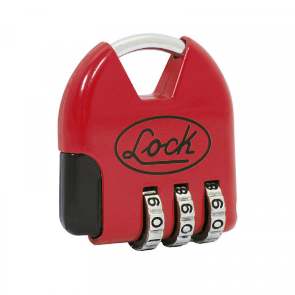 L21M36 LOCK Candado de combinación digital maletero 36 mm rojo Lock | DIHERESA