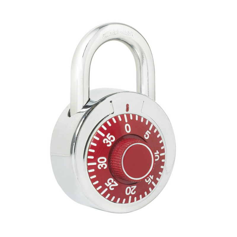 L26S50RJB LOCK Candado de combinación disco 50mm rojo Lock | DIHERESA L26S50RJB LOCK Candado de combinación disco 50mm rojo Lock | DIHERESA