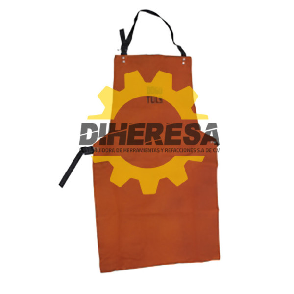 GO3001 MANDIL CUERO CON BROCHE CUELLO Y CINTURA DOGOTULS | DIHERESA