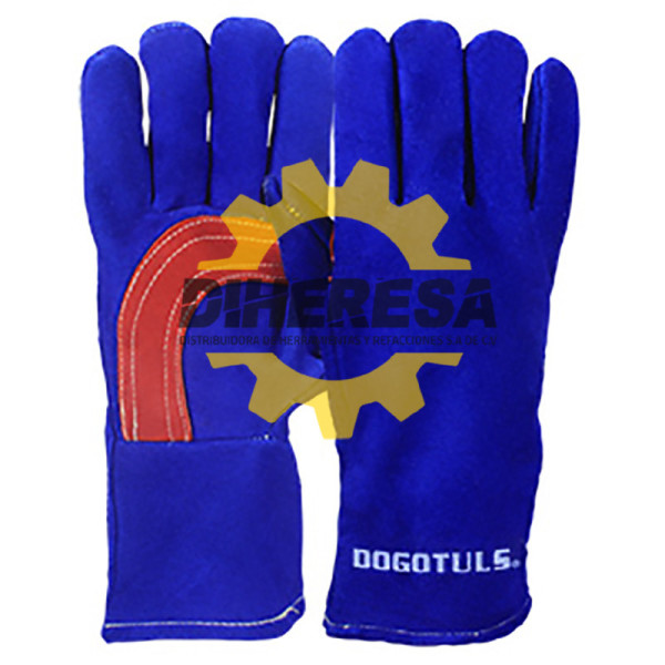 GR3020 GUANTE SOLDADOR REFUERZO AZUL DOGOTULS | DIHERESA