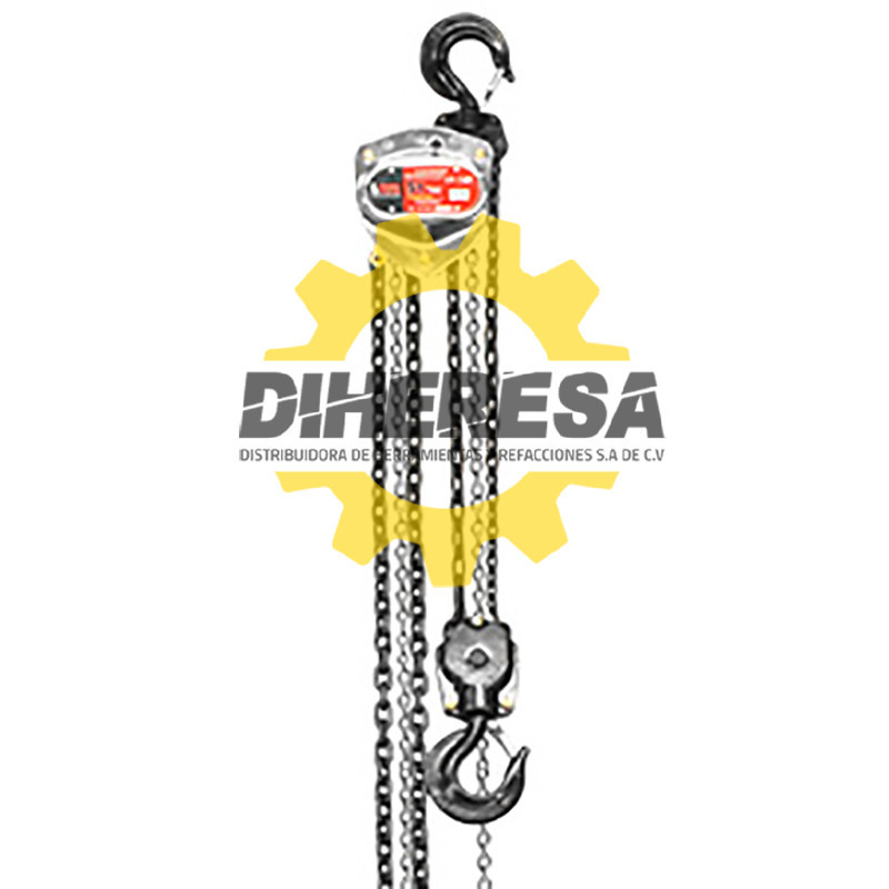 HB5009 GARRUCHA CROMADA 5 TON X 6 M 6:1 DOGOTULS | DIHERESA HB5009 GARRUCHA CROMADA 5 TON X 6 M 6:1 DOGOTULS | DIHERESA