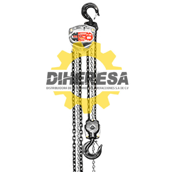 HB5009 GARRUCHA CROMADA 5 TON X 6 M 6:1 DOGOTULS | DIHERESA