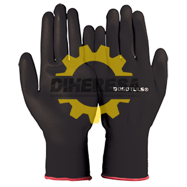 HW3001 GUANTE NYLON PALMA NITRILO NEGRO GDE DOGOTULS | DIHERESA