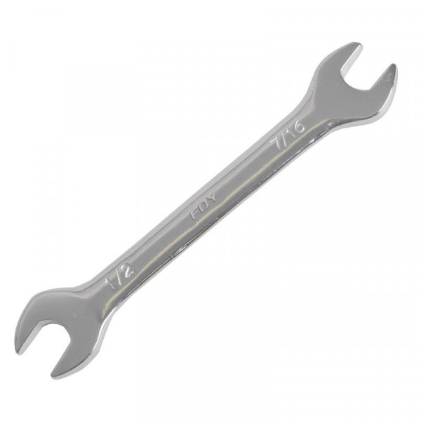 ES1416 FOY Llave española pulido espejo 7/16 x 1/2" Foy | DIHERESA