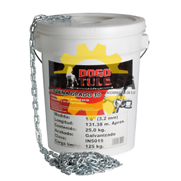 IN5019 CADENA GALVANIZADA 5/16''G-30  50kgCUBETA DOGOTULS | DIHERESA