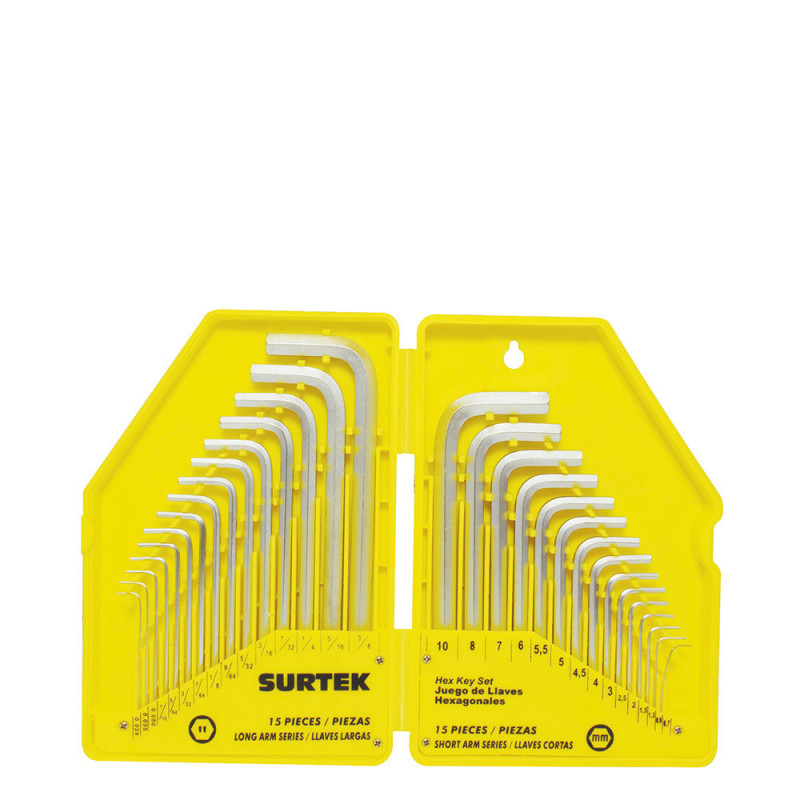 ALLF30 SURTEK Juego combinado de 30 llaves hexagonales"L" en estuche Surtek | DIHERESA ALLF30 SURTEK Juego combinado de 30 llaves hexagonales"L" en estuche Surtek | DIHERESA