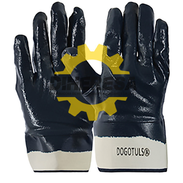 JS3001 GUANTE NITRILO AZUL ALTA RESISTENCIA DOGOTULS | DIHERESA