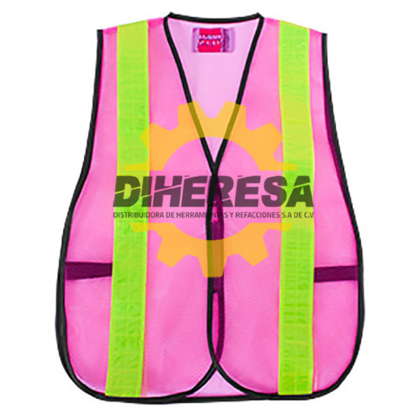 JY3003 CHALECO MALLA ROSA DE SEGURIDAD D1 DOGOTULS | DIHERESA