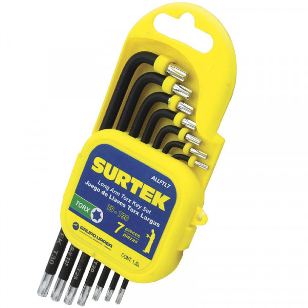 ALLFTL7 SURTEK Juego de 7 llaves hexagonales Torx largas en rack Surtek | DIHERESA