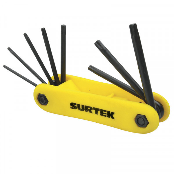 ALLFTNP8 SURTEK Juego de 8 llaves hexagonales Torx tipo navaja Surtek | DIHERESA