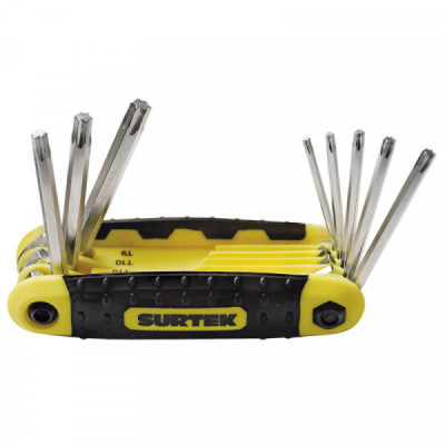 ALLFTNX8 SURTEK Juego de 8 llaves hexagonales Torx tipo navaja