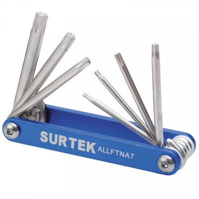 ALLFTNA7 SURTEK Juego de 7 llaves hexagonales Torx tipo navaja