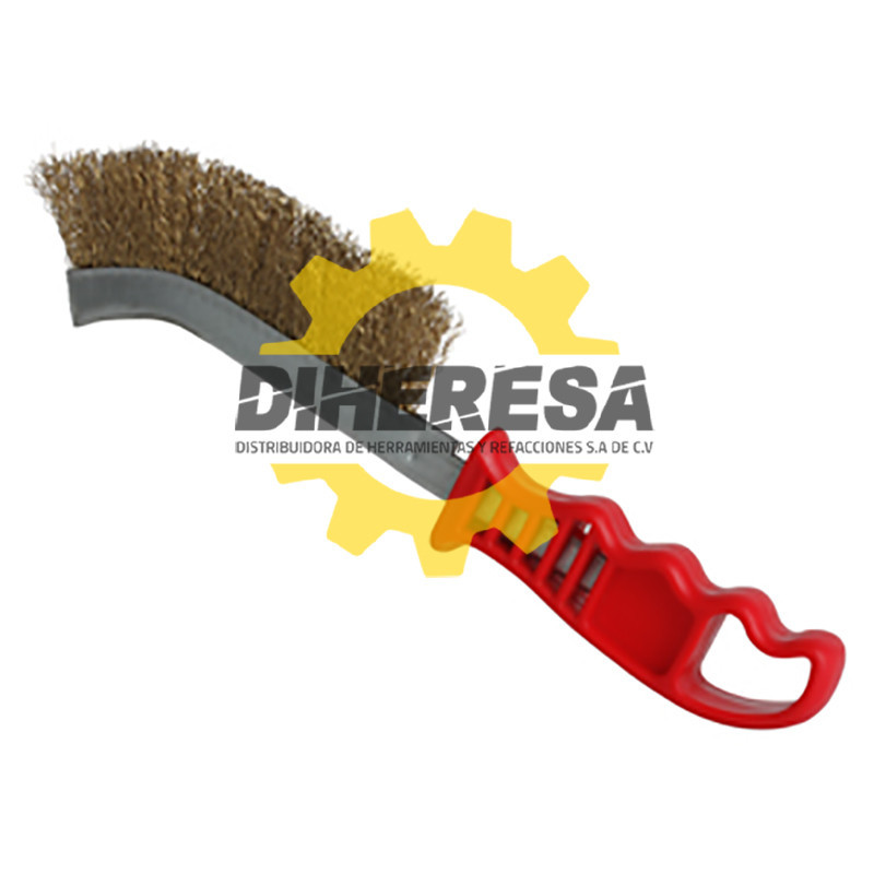 NI0119 CEPILLO DE ALAMBRE DE ACERO/LATON CURVO DOGOTULS | DIHERESA NI0119 CEPILLO DE ALAMBRE DE ACERO/LATON CURVO DOGOTULS | DIHERESA