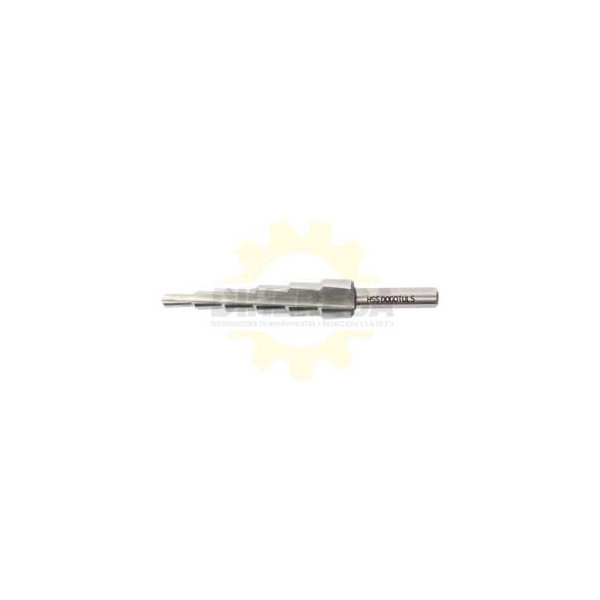 PT1102 BROCA ESCALONADA M2 3/16''-7/8'' ZN 1/4'' DOGOTULS | DIHERESA