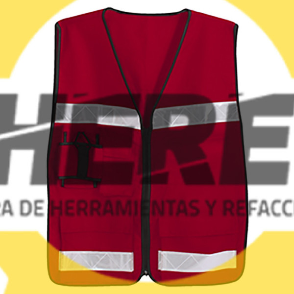 QB3070 CHALECO RESCATISTA ROJO UNITALLA DOGOTULS | DIHERESA
