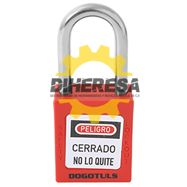 RL9010 CANDADO PLÁSTICO BLOQUEO ROJO 38X44 DOGOTULS | DIHERESA