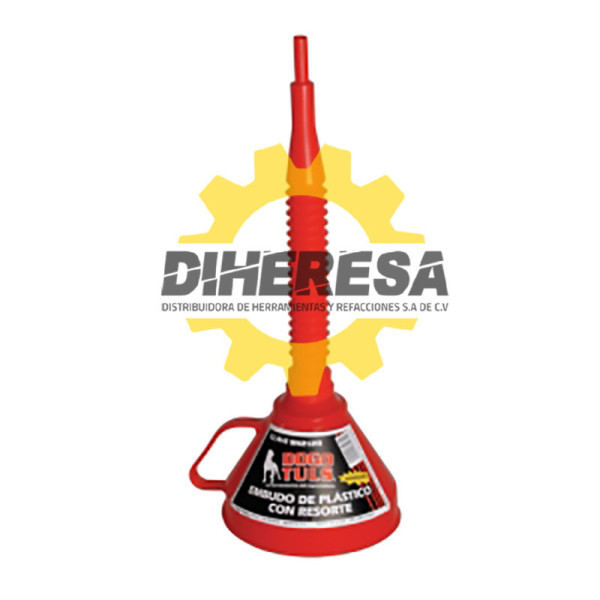 Embudo plastico con resorte rojo SH2128 DOGOTULS