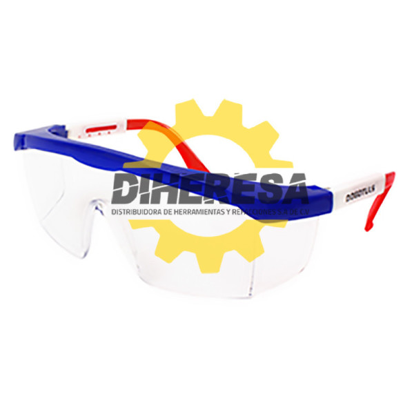 SH3004 LENTE DE SEGURIDAD TRANSPARENTE 3COLORES DOGOTULS | DIHERESA