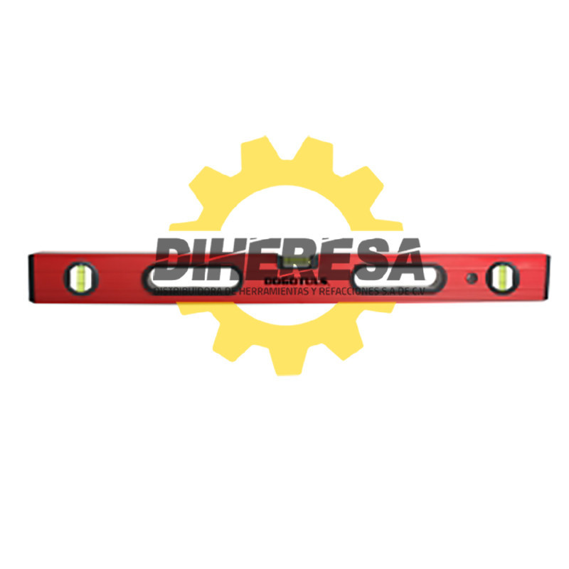SH4002 NIVEL DE ALUMINIO ROJO 24'' 3 GOTAS DOGOTULS | DIHERESA SH4002 NIVEL DE ALUMINIO ROJO 24'' 3 GOTAS DOGOTULS | DIHERESA