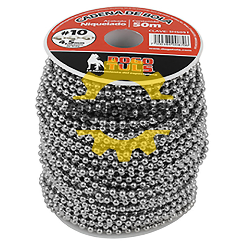 SH5051 CADENA DE BOLA No.10 4.5mm NIQUELADA 50m DOGOTULS | DIHERESA SH5051 CADENA DE BOLA No.10 4.5mm NIQUELADA 50m DOGOTULS | DIHERESA