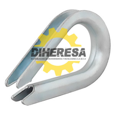 Cuello galvanizado 1/8" para cable de acero SH5111 DOGOTULS